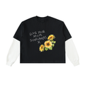 "GIVE YOUR MUM SUNFLOWERS" Long Sleeve Tee